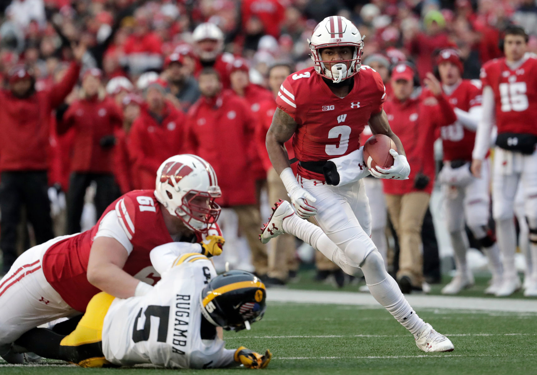 Nov. 11 - No. 8 Wisconsin 38, No. 20 Iowa 14